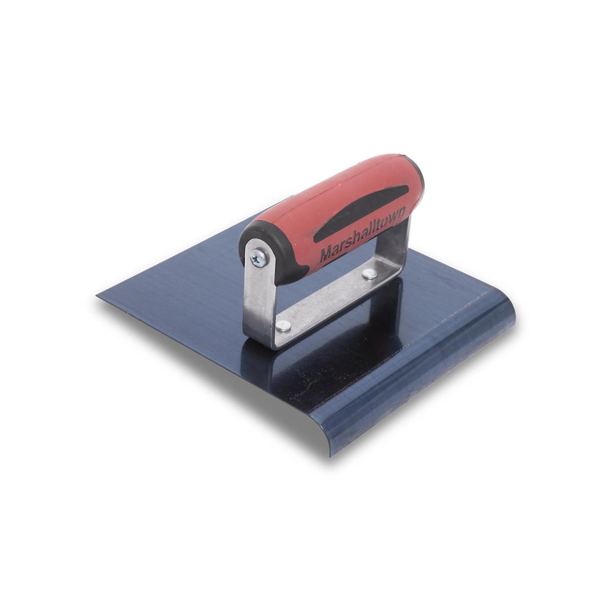 Marshalltown Concrete Edger - 6in. x 6in., 1/2in. Radius, 5/8in. Lip, DuraSoft Handle, Model# 163BD